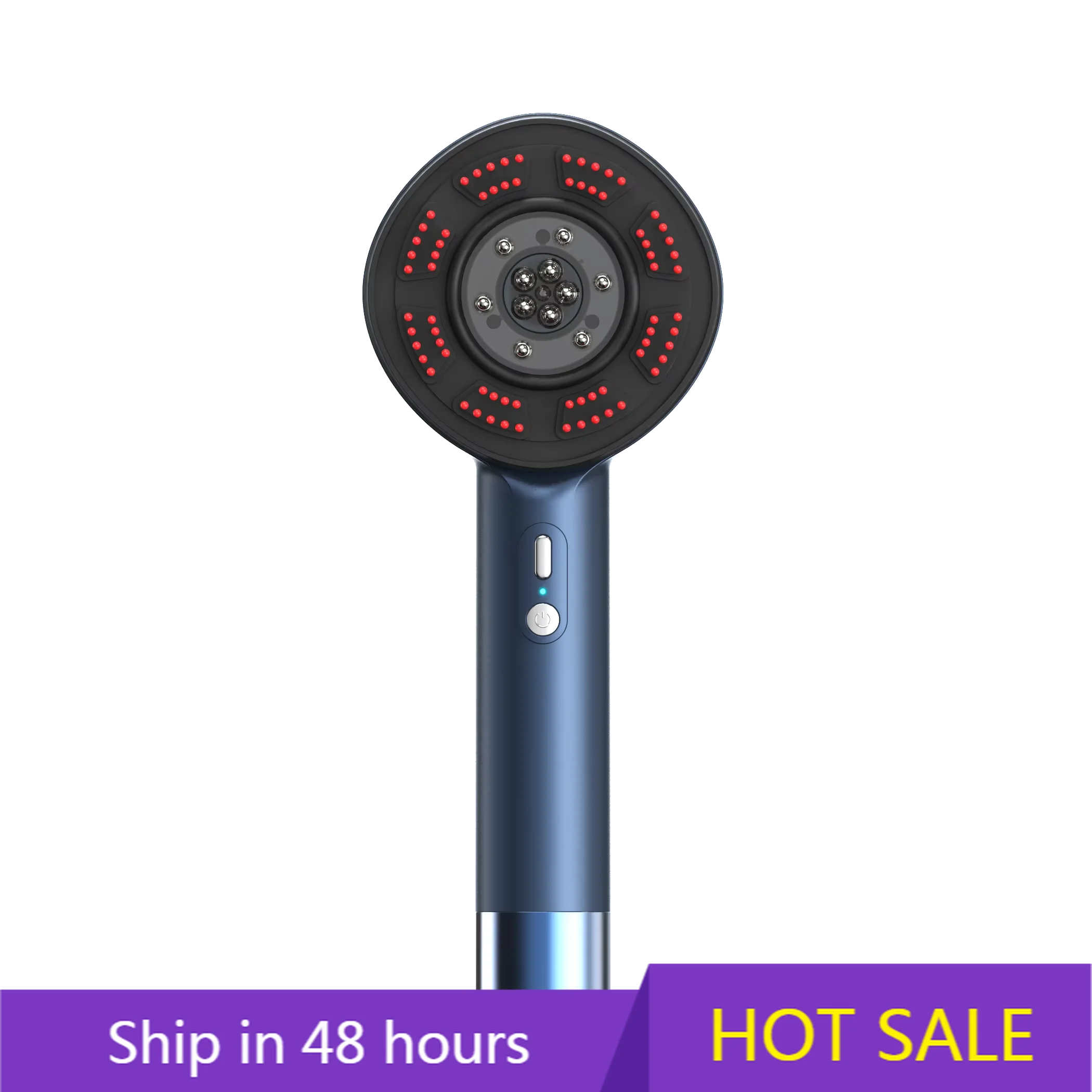 

YTYIN 2025 Hot Selling 4 Modes Intelligent Massage Comb With EMS Function Red Light Irradiation