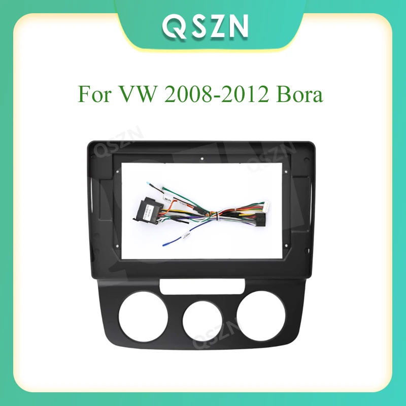 

10 Inch 2 Din Car Radio Fascia Fascias Panel Frame CD DVD Dash Audio Interior For VW 2008-2012 Bora