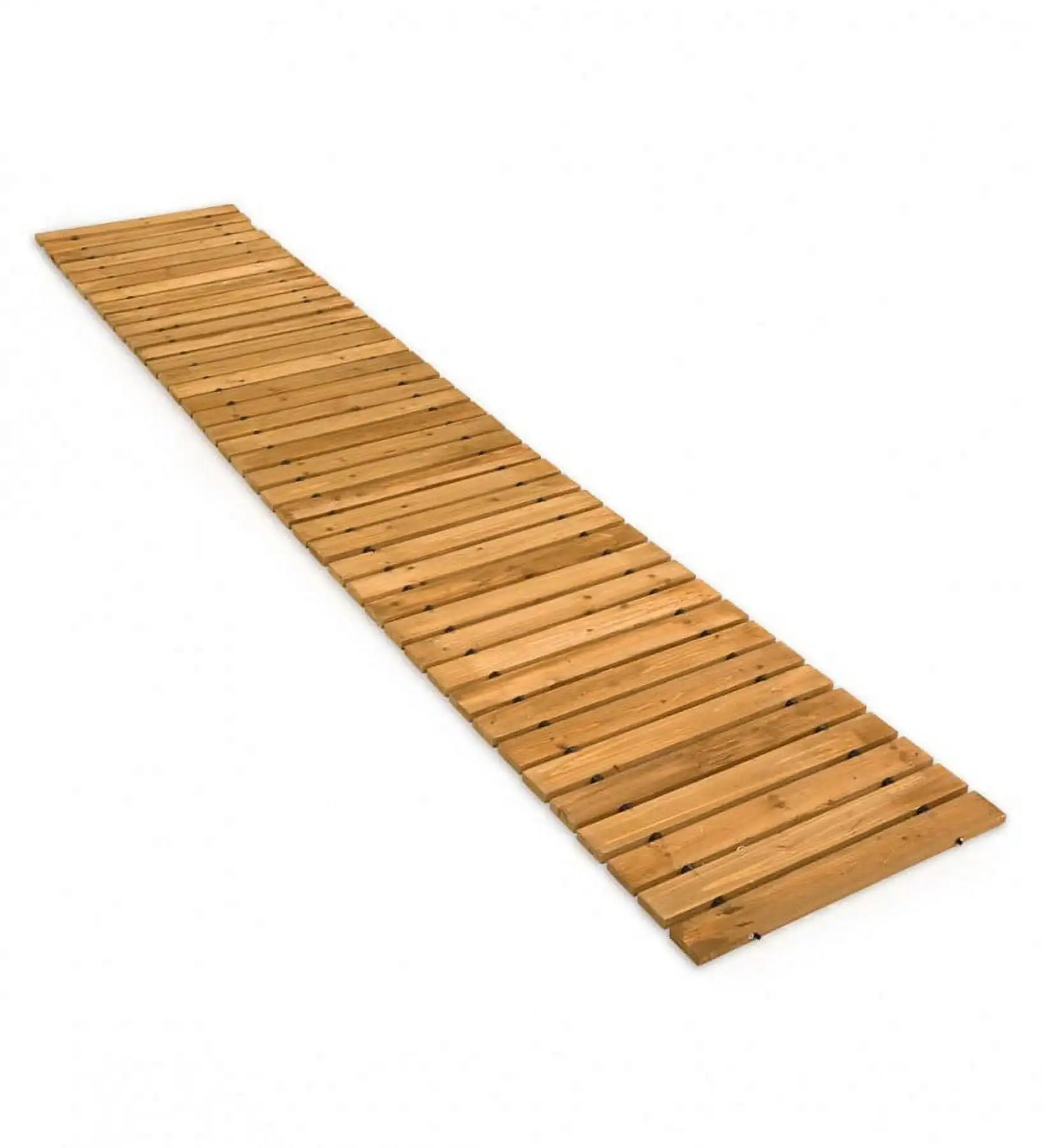 

Weather-Resistant Straight Cedar Pathway for Gardens