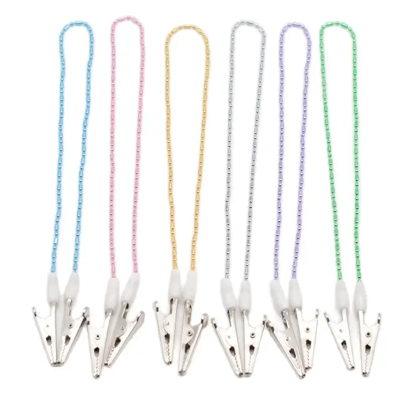 

Dentist Disposable Scarves Aprons Pad Bib Clip Beads Clip Iron/Stainless Steel