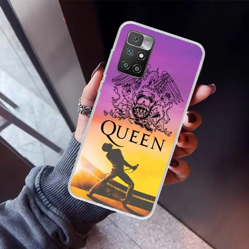 Rock Funky Freddie Mercury Queen Phone Case For Xiaomi Redmi 12C 12 10C 10A 10 9C 9A 9T 9 8A 8 7A 7 6A 6 Pro K60 K40 K20 S2 Prin