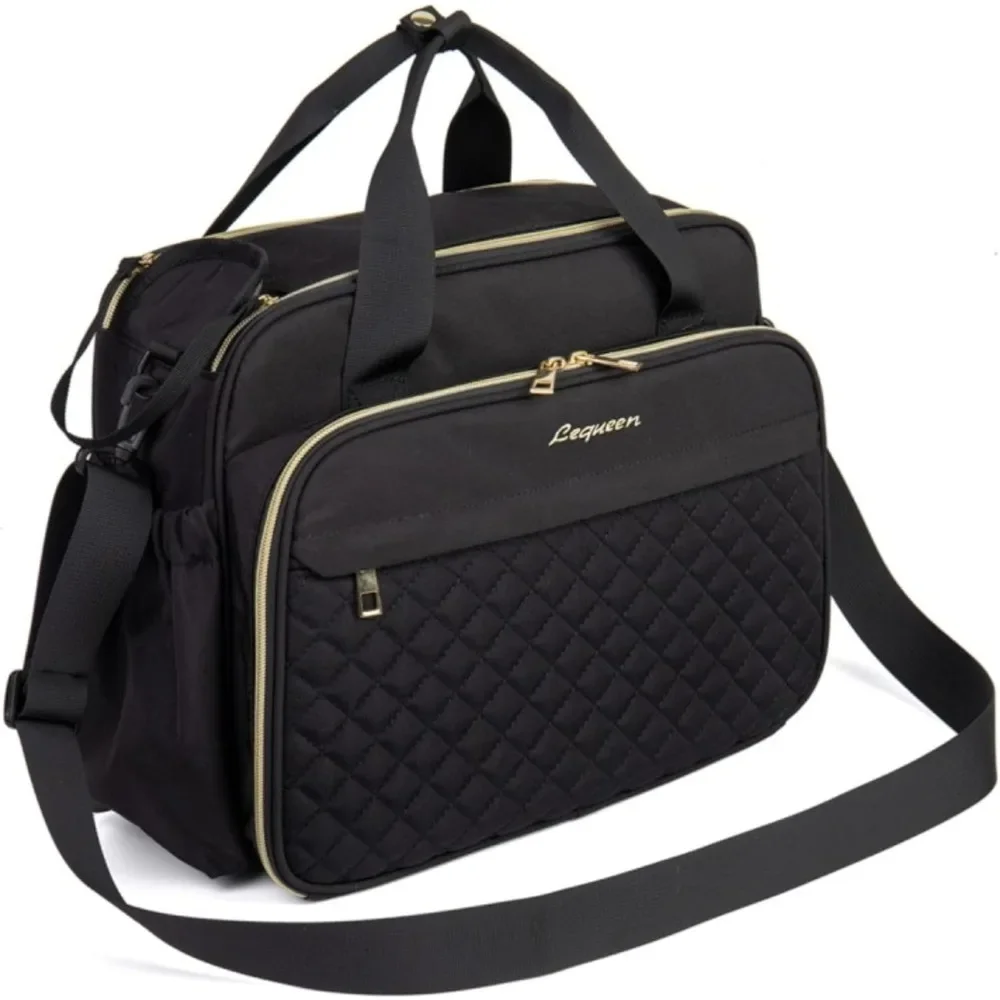 Baby Crossbody Nappy Bag,Baby Diaper Bag Tote,Large Shoulder Wide Opening Travel Messenger Crossbody Bag Mummy Baby Nappy Bag