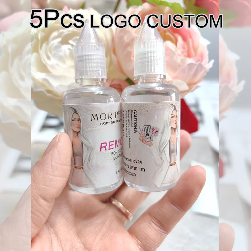 

Fast Acting Remover For Wig Glue 5Pcs Logo Customize Tape In Hair Extensions Remover Bond Release Solvent 1oz 30ml
