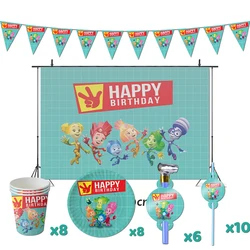 The Fixies Birthday Party Decorations Game Theme Supplys Banner Cups Plates for Kids