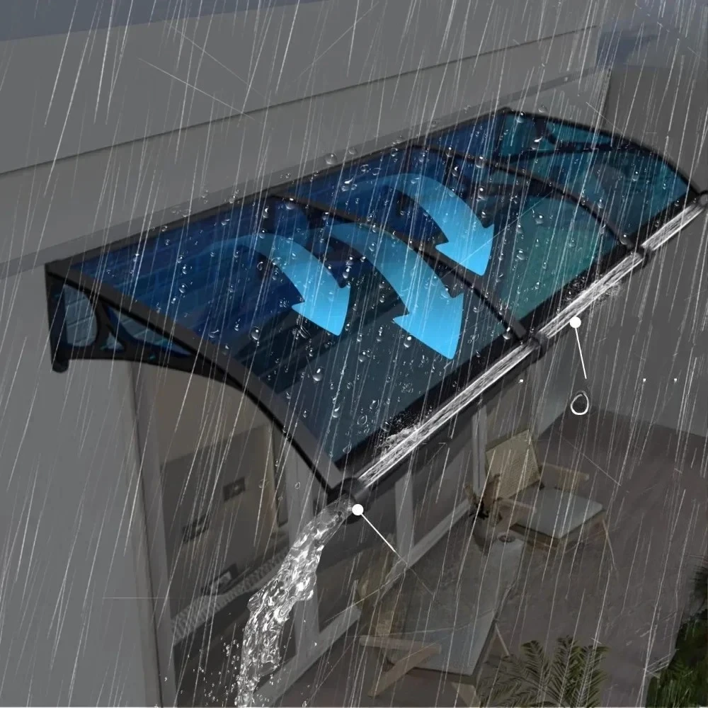 

##For Awning for Door Window Exterior with Aluminum Bracket, Front Door Overhang Awning with Black Bracket&*