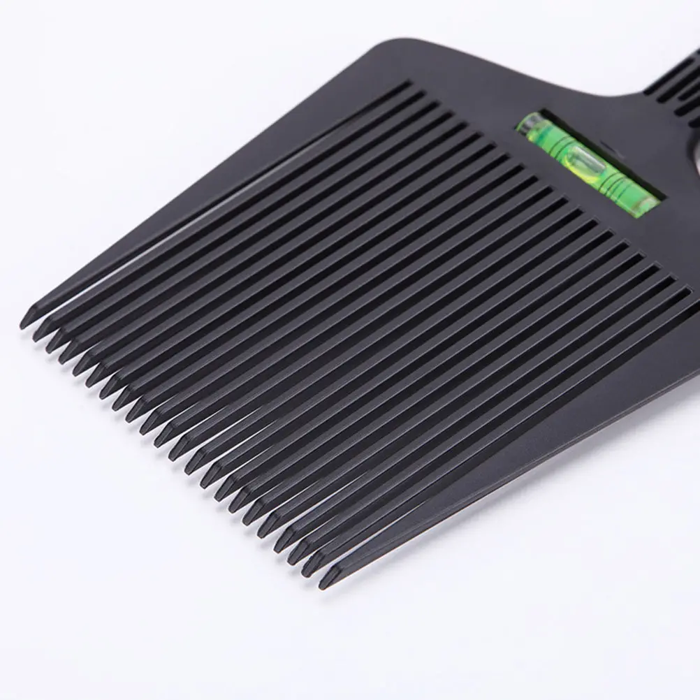 1Pcs Oversized Flat-Top Styling Comb with Built-in Tubular Spirit Level for Perfectly Straight Haircuts Professional