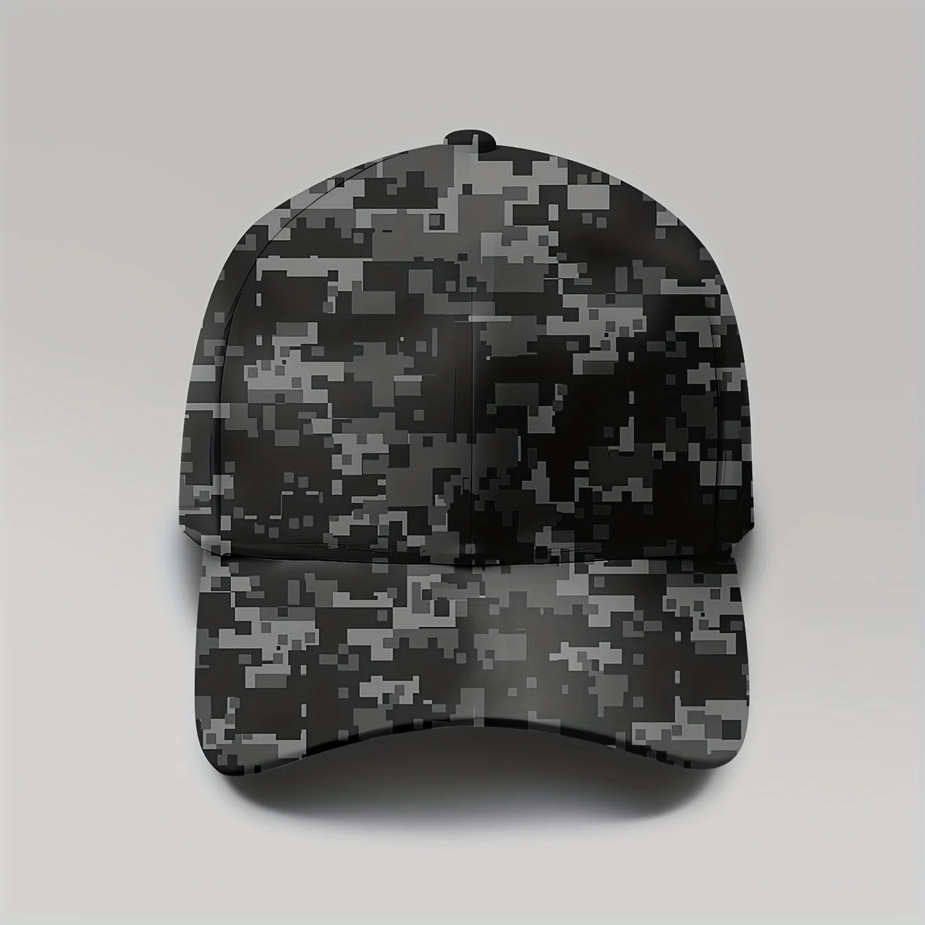 1pc Unisex Digital Camo Baseball Cap with Full-Body Pixel Camouflage Print - Adjustable Snapback, & Breathable for - Outdoor, Ga