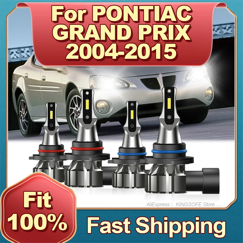 

2/4 шт., автомобильные лампы HB3 HB4 Canbus 12 В для PONTIAC GRAND PRIX 2004 2005 2006 2007 2008 10-2015