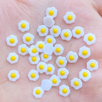 100Pcs Rhinestone Nail Art Decoration Mini Egg Manicure Accessories Resin  3D Charm for Nails DIY