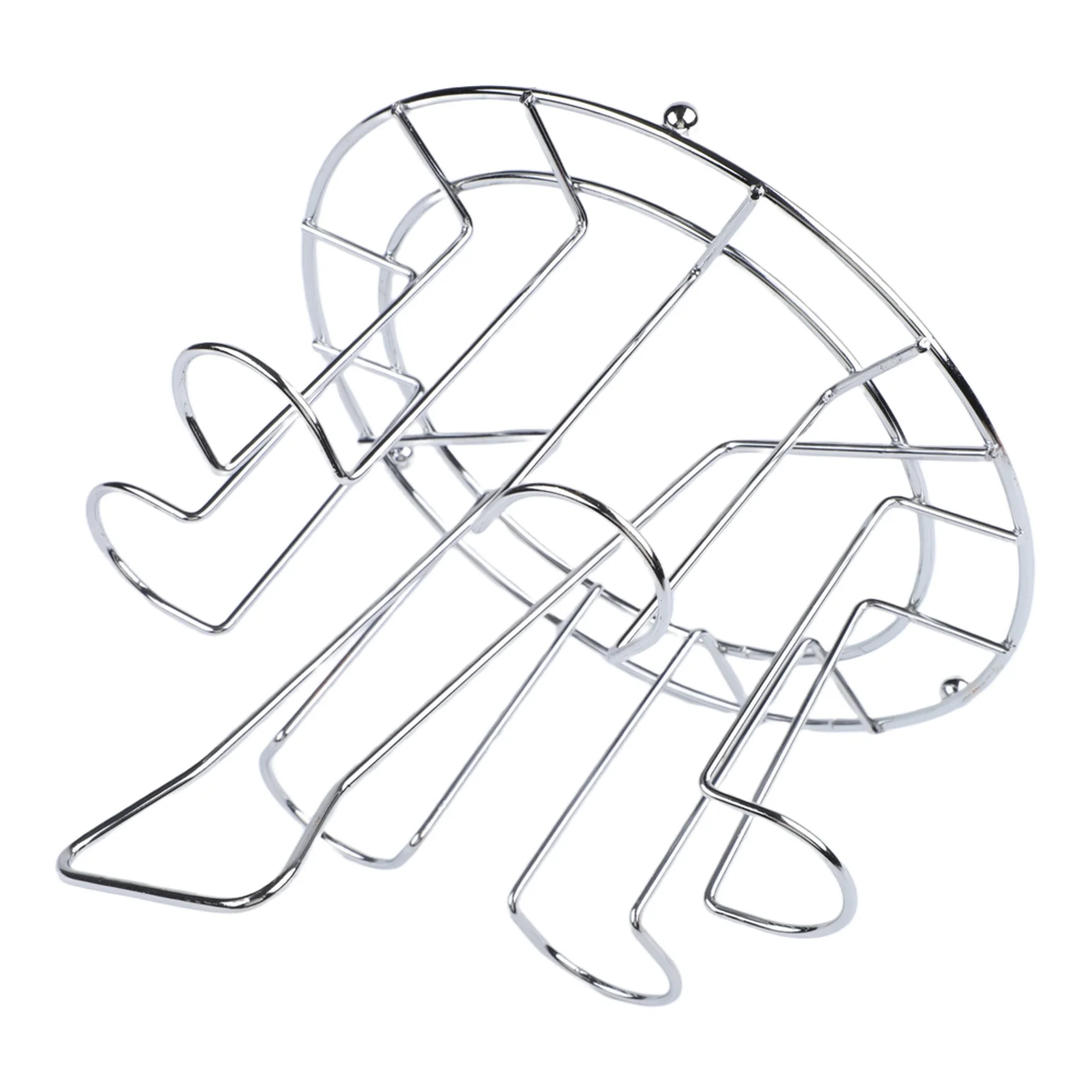 Kitchen Cup Holder Rack Constructed from Stainless Steel with Upside Down Layout for Efficient Glass Cup Drainage