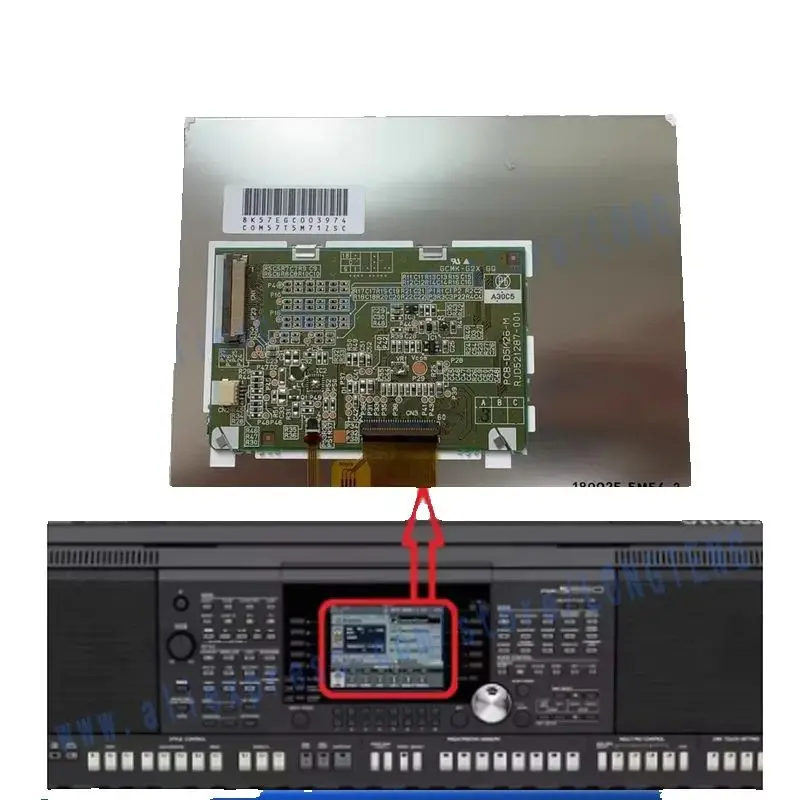 

5,7-дюймовый ЖК-дисплей для PSRS950 PSR-S950 PCB-D5M26-M, экран для 61-клавишной аранжировочной клавиатуры, аксессуары для замены и ремонта