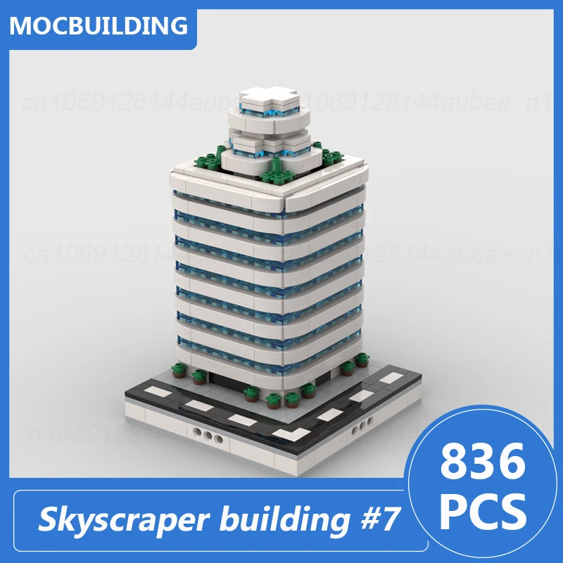 Blocs de construction MOC série ville modulaire gratte-ciel, briques à assembler, affichage d'architecture urbain, jouets éducatifs créatifs, cadeaux
