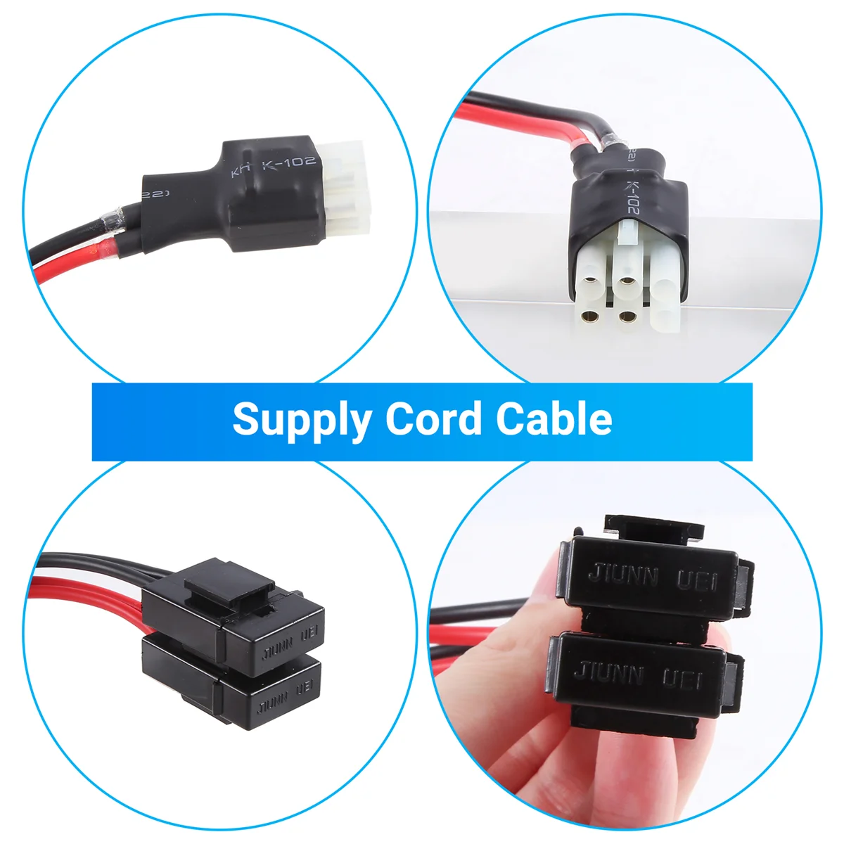 30A 1M Fuse 6 PIN Short Wave Power Supply Cord Cable For Yaesu FT-857D FT-897D