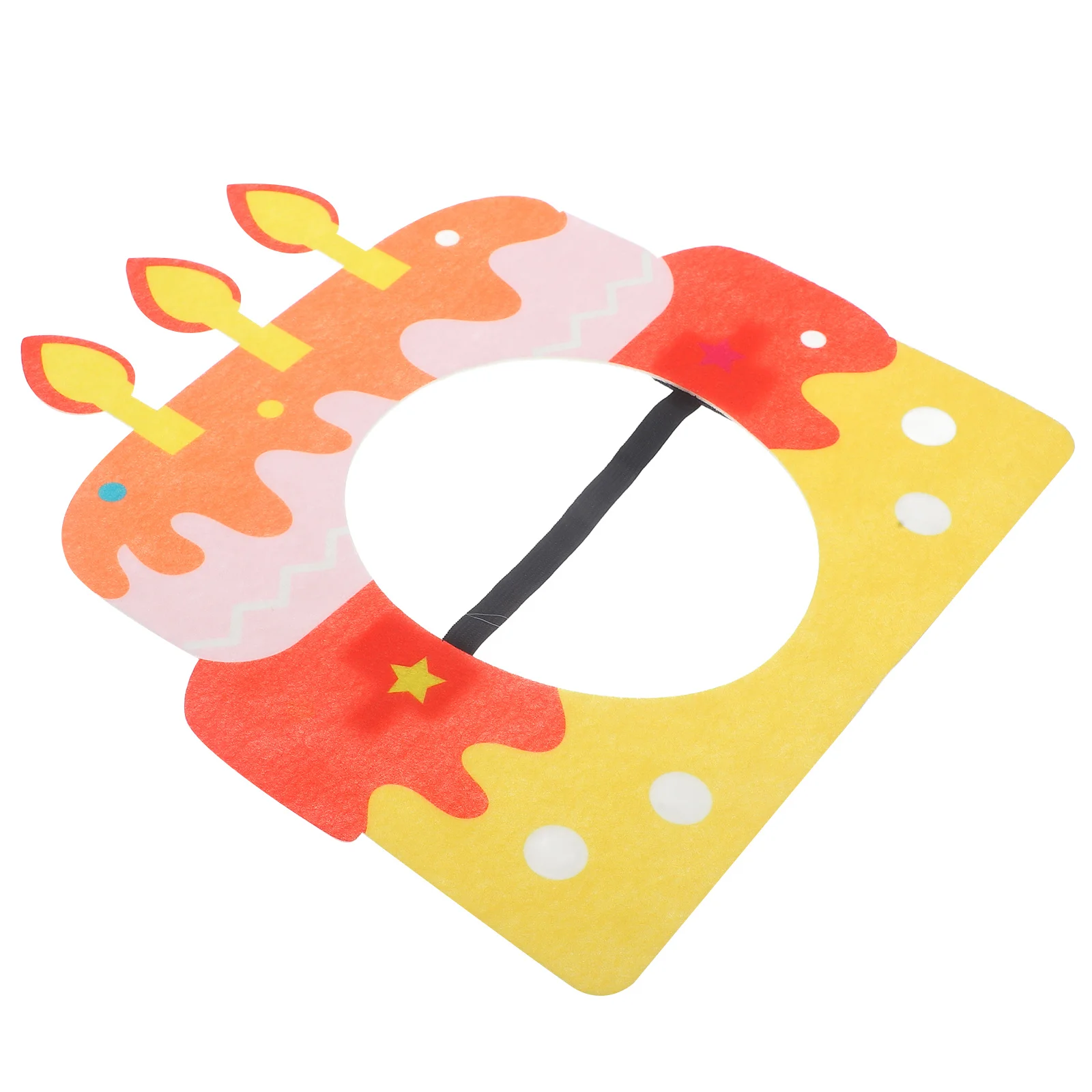 

Birthday Cake Headband Birthday Party Photo Prop Durable Non-Woven Material Comfortable Fit Party Supplies Creative Fun