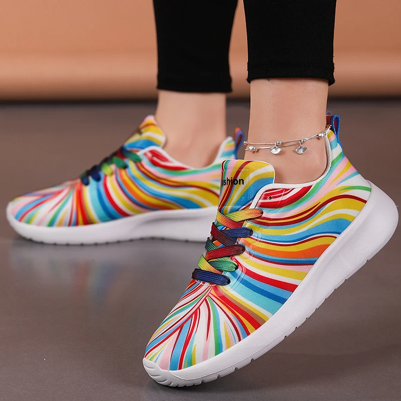 Zapatillas De deporte para Mujer 2025, nuevas Zapatillas coloridas para Mujer, zapatos deportivos informales, Zapatillas De Mujer, cestas De moda para Mujer, tenis para Mujer