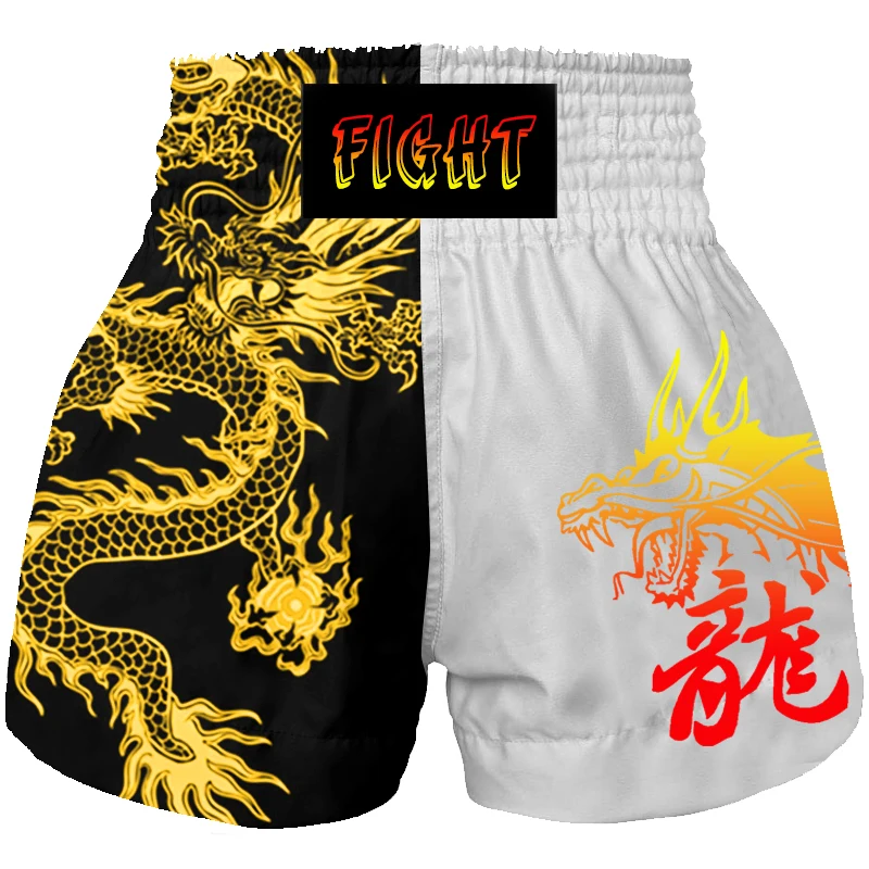 Muay Thai shorts, combat Taekwondo MMA, men\'s and women\'s children\'s printed shorts, Sanda martial arts boxing training equipmen