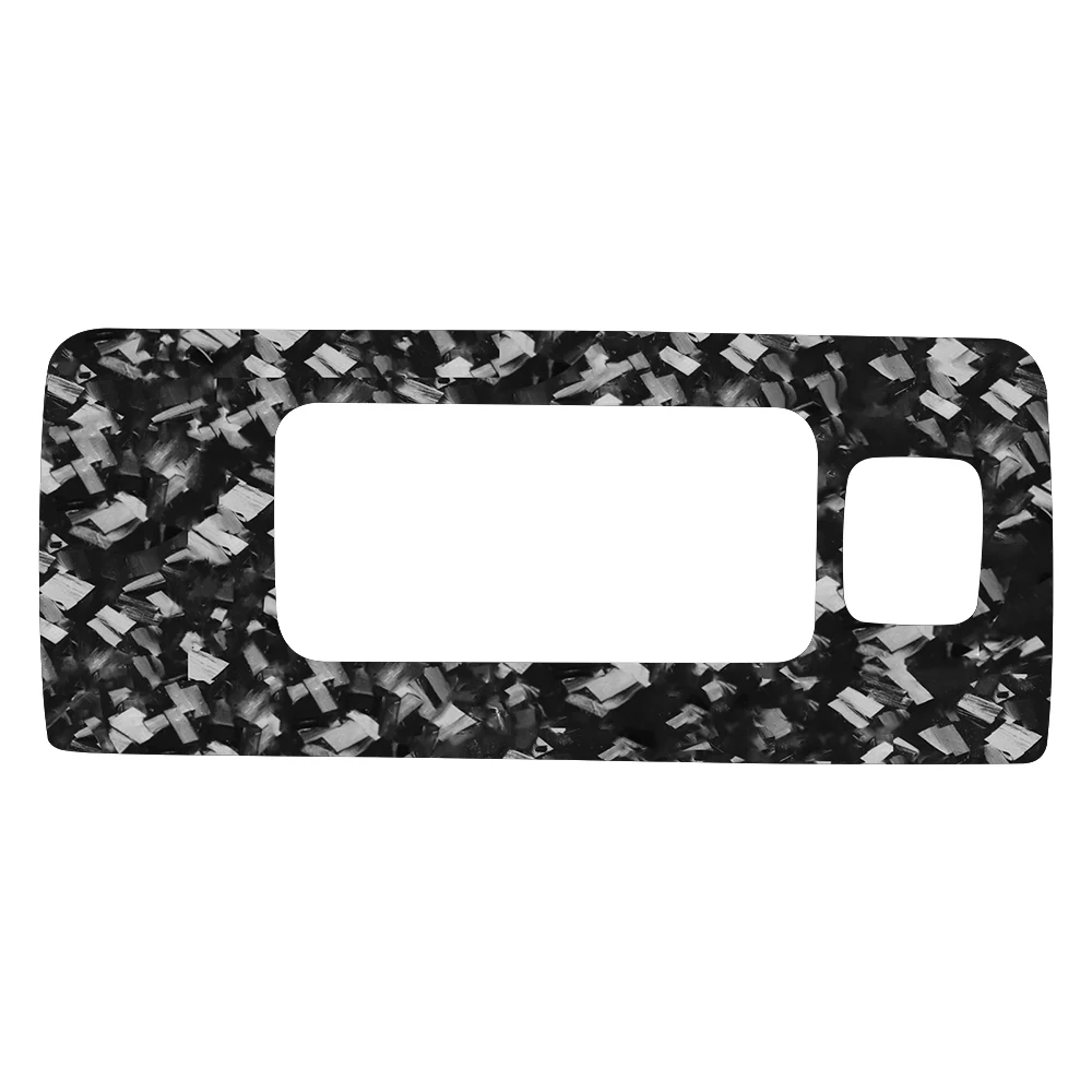 Para Chevrolet Silverado 1500/GMC Sierra 1500 2014-2018, Panel de Control Trasero de Fibra de Carbono, Adhesivo para Accesorios Interiores de Automóviles