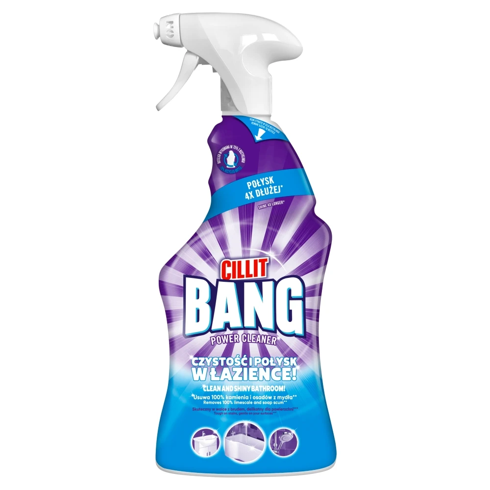 CILLIT Bang Spray Limpiador de Baño Clean & Brillante 750ml