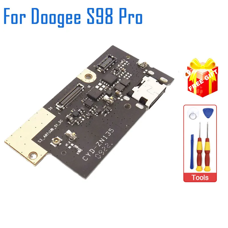 DOOGEE-placa Base de puerto de enchufe con micrófono, accesorios para teléfono inteligente, S98, S98 Pro, Original, nuevo