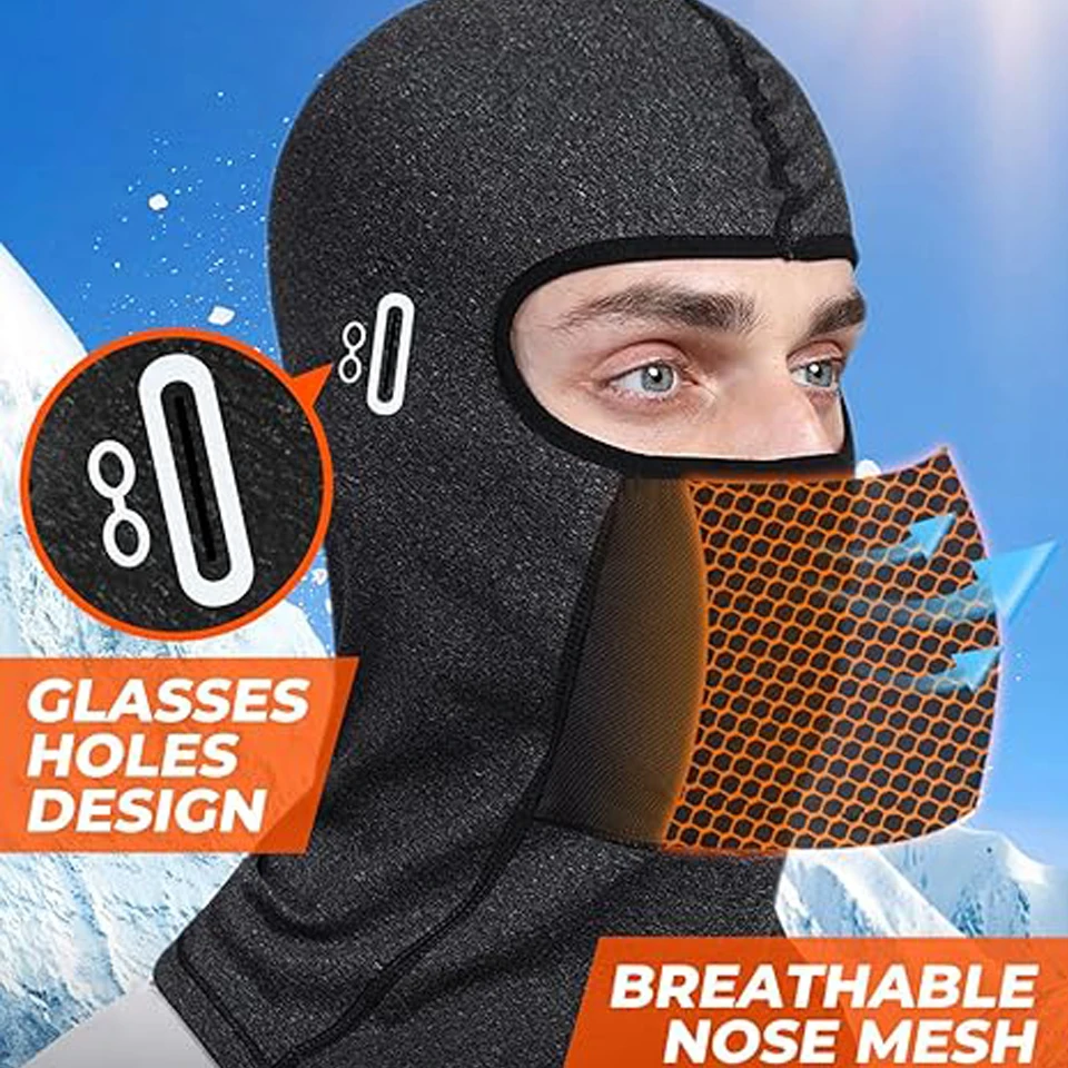 GTUBIKE Balaclava Men\'s Hat Winter Women Motorcycle Mask Warm Cycling Helmet Liner Caps Windproof Breathable Washable Equipment