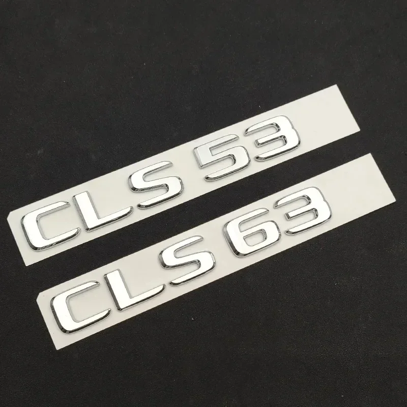 Black Logo ABS 3D Car Sticker Emblem Car Trunk Letters For Mercedes CLS 53 63 AMG W218 W219 CLS53 CLS63 Logo Auto Accessories