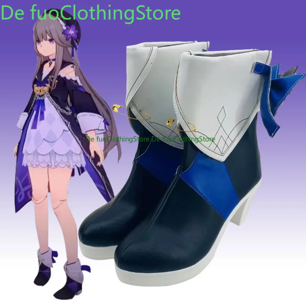 DefuoClothing Honkai: Star Rail Herta Cosplay Schoenen Anime Laarzen Anime Spel Rollenspel Schoenen En Laarzen Halloween Party