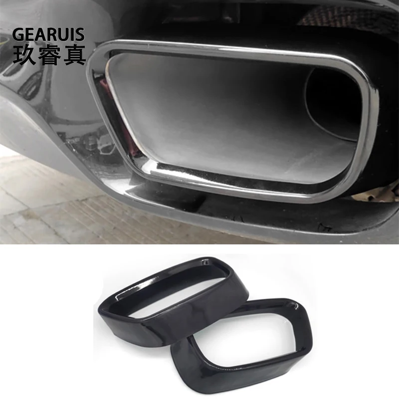 

For BMW X5 X6 F15 F16 2014-2018 For M Sports Version Exterior Accessories Auto Tail Throat Exhaust Pipe Decoration Cover Trim