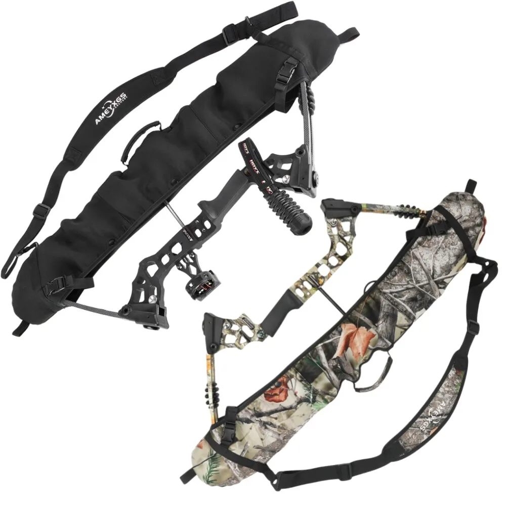 

1pc Compound Bow Bag Wheel Guards Diving Cloth Elastic Foldable for Axle to Axle 24-38" Bow Archery Hunting Shooting Target