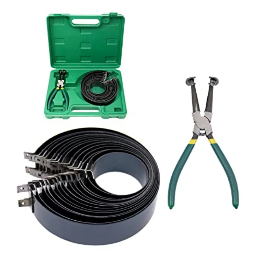 Auto Engine Piston Ring Compror Tool Set with 2Pcs Pliers and 14 Bands 62145mm 2.445.71in Removal Tool Kit for Repair Cars Truc