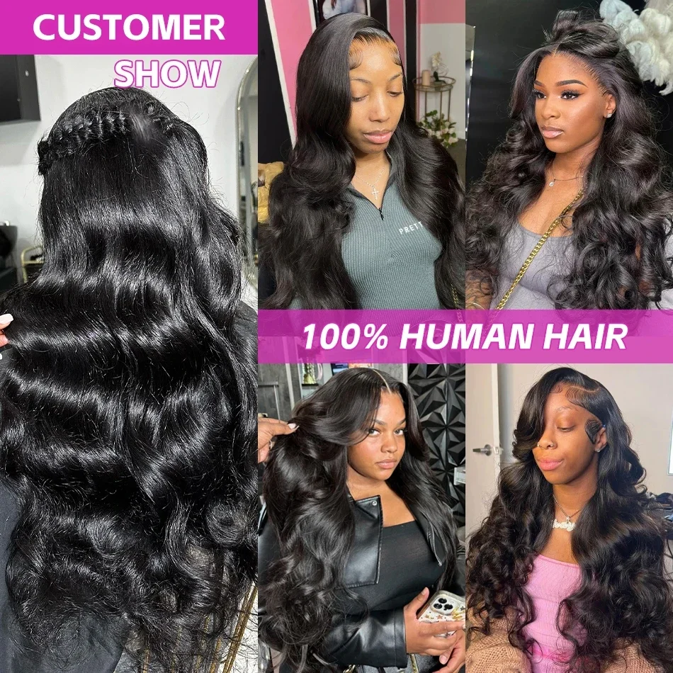 30 32 40 Inch Body Wave 3 4 Bundles Brazilian Remy 100% Unprocessed Human Hair Wavy Doule Drawn Bundles Weave Extensions