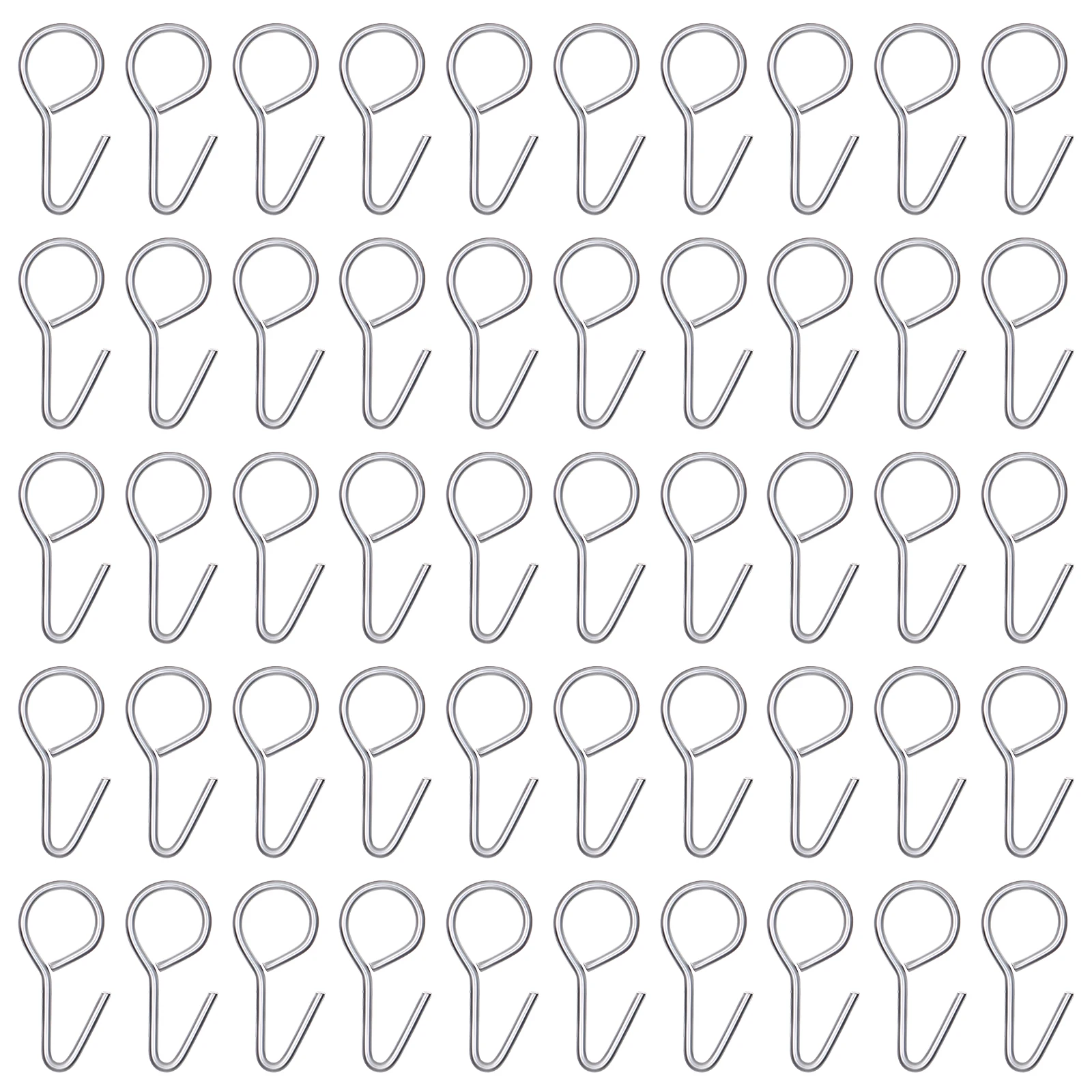 

100 Pcs Car Cushion Hook Vehicle Seat Cover Rear Coat Latch Anchor Hooks Fix Clips Back Metal