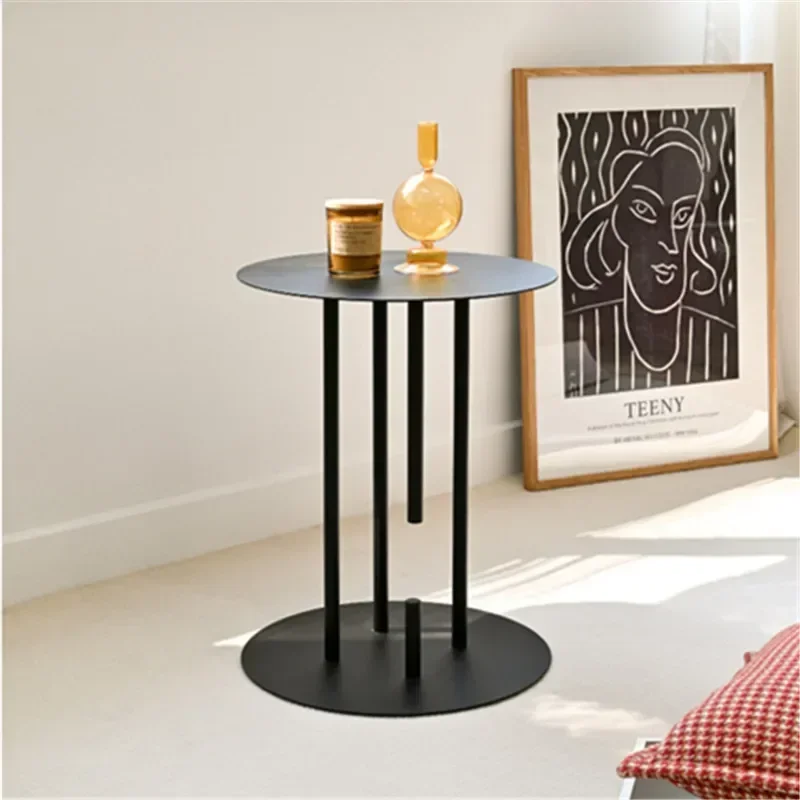 Nordic Minimalist Side Table,  Light Luxury Moveable Sofa Tea Table, 30kg Load Capacity, Small Apartments, Home Living Room