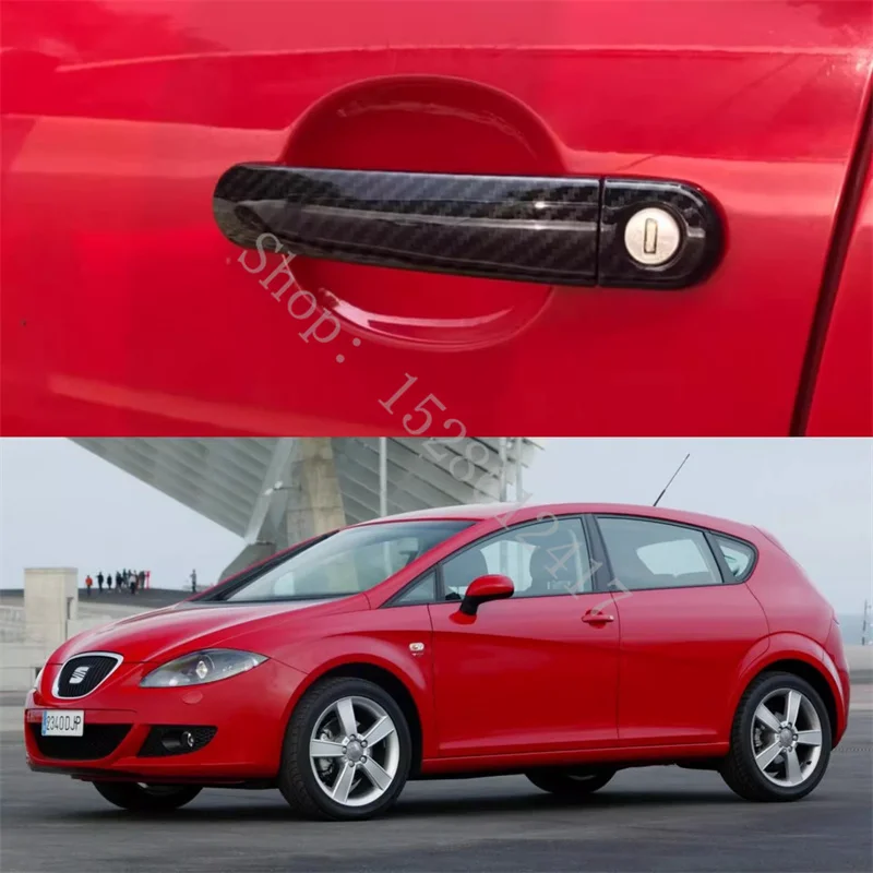 For Seat Leon MK2 1P FR Cupra ABS Car Accessories Door Handle Bowl Door handle Protective covering Cover Trim