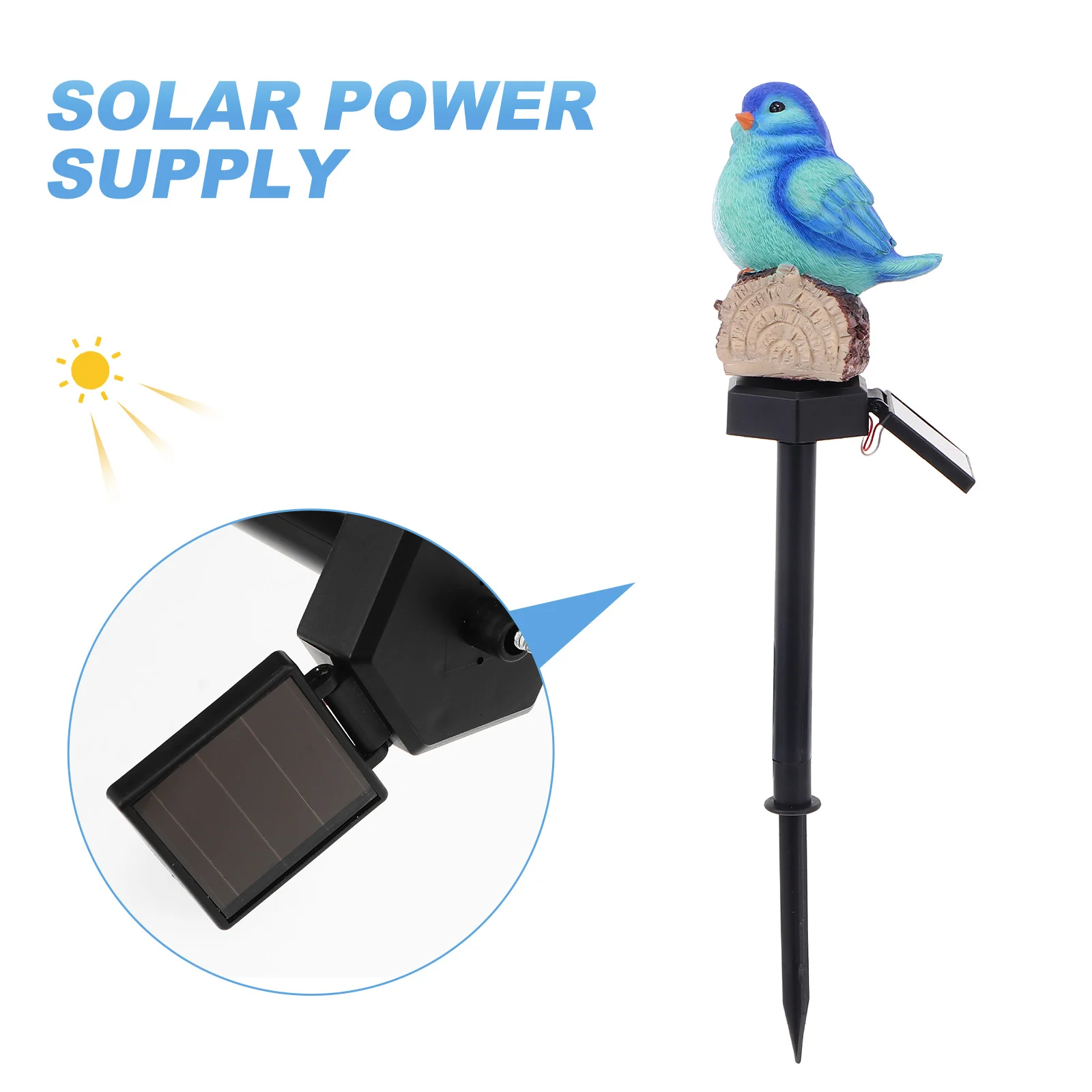 

1Pc Creative Solar Bird Shape Garden Light Outdoor Waterproof LED Landscape Lawn Decoration