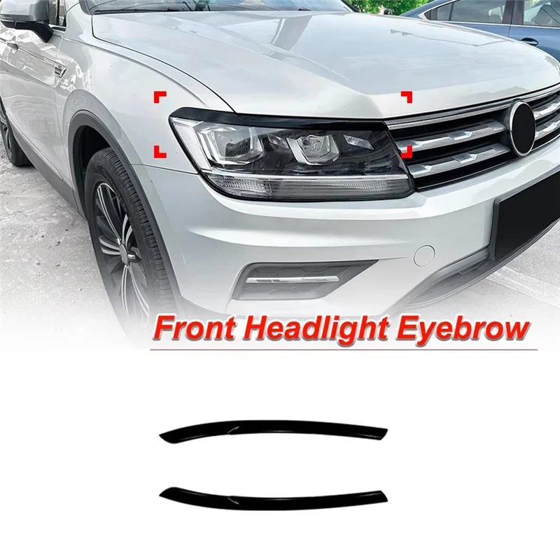 ل VW Tiguan MK2 2017-2020 سيارة العلوي الجفون الحاجب غطاء الكسوة الملحقات