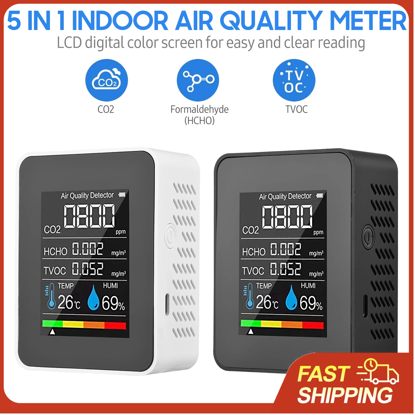 5 In 1 Air Quality …