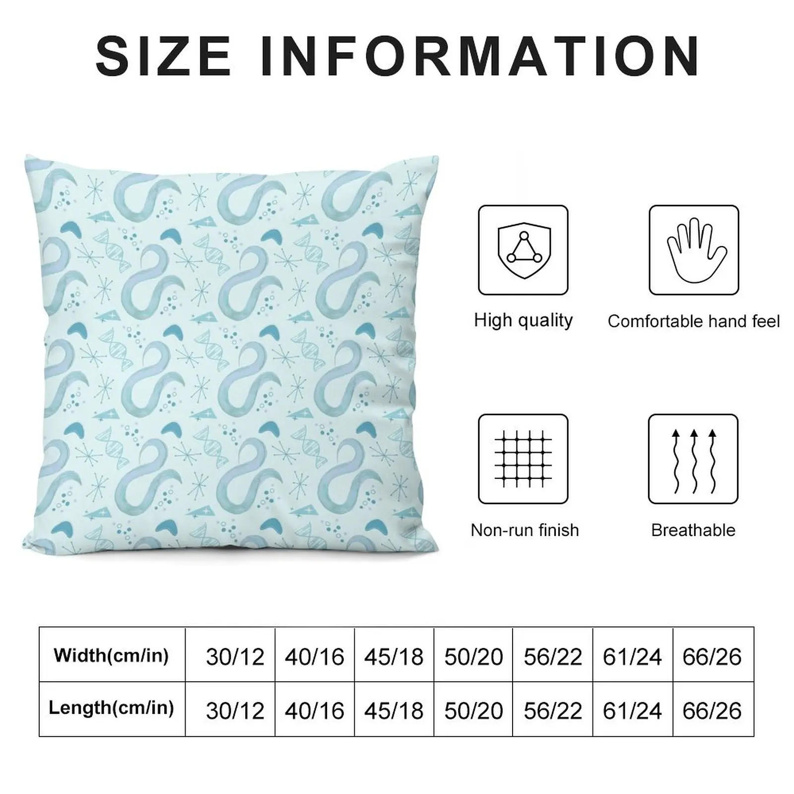 C elegans Nematode Model Organism Retro Print Throw Pillow Luxury Sofa Cushions Pillow Cases pillow