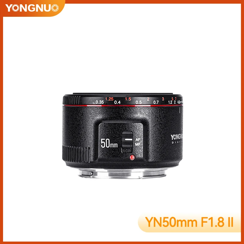 YONGNUO YN50mm F1.8 II Large Aperture Auto Focus Lens for Canon Bokeh Effect Camera Lens for Canon EOS 70D 5D2 5D3 600D DSLR