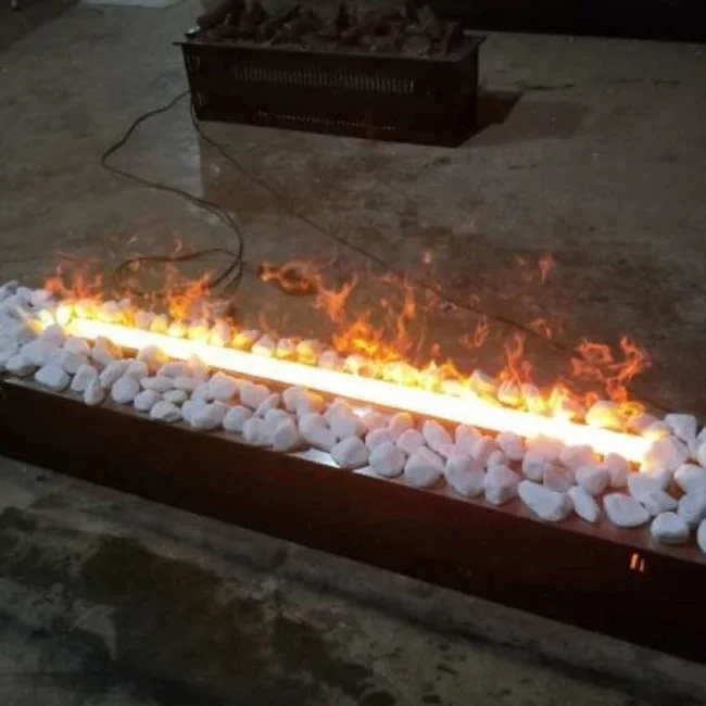 لهب LED عالي الجودة بدون حرارة بخار مياه ثلاثي الأبعاد/بخار مائي/مدفأة تفتيت مدفأة كهربائية
