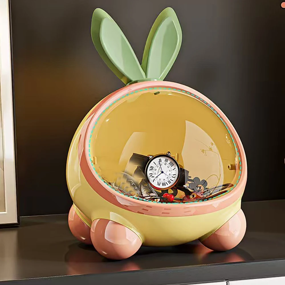 

New cartoon headband storage box small household bedroom bedside office multifunctional headband miscellaneous snacks sortin