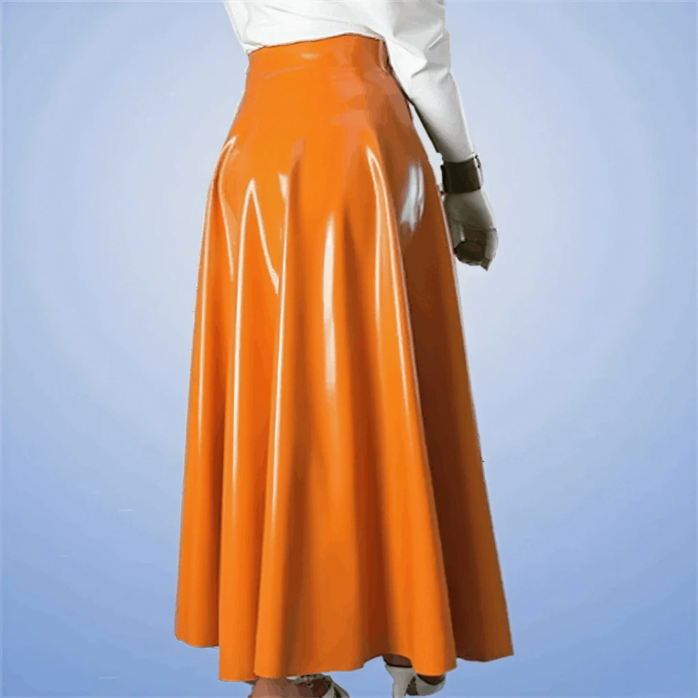 jupe-longue-en-latex-orange-pour-femmes-personnalisee-taille-haute-longue-tenue-de-fete-faite-a-la-main-mode-cosplay