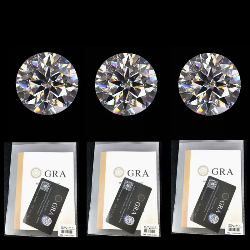 

Wholesale Small Moissanite 0.5ct 5.0mm Certified Moissanite Diamond Brilliant Cut Loose Gemstones For Jewelry Making