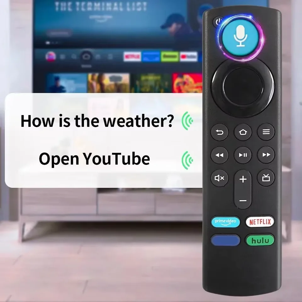 Control remoto Bluetooth de voz de repuesto para Fire TV Stick 4K Max 3.ª generación, Stick Lite, Cube, controlador de TV inteligente, compatible con Alexa 3