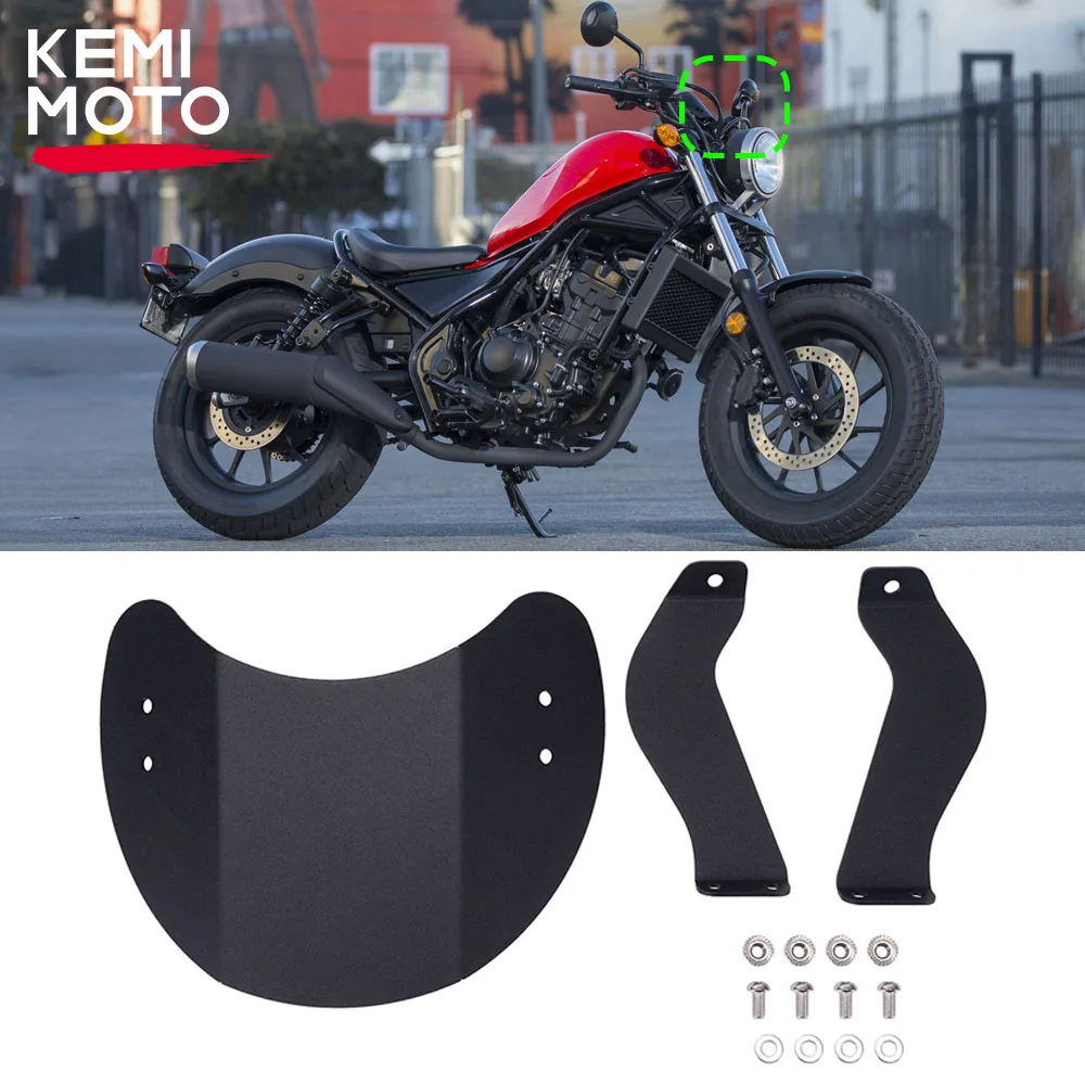 Motorcycle Windshield WindScreen for HONDA CMX 250 500 2017-2022 2021 2020 2019 Front Screen Shield Wind Deflector Accessories