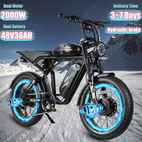 SAMEBIKE M20 E-Bike 2000W Powerful Motor 48V36AH Removable Battery Hydraulic Brake Electric Bicycle 20\