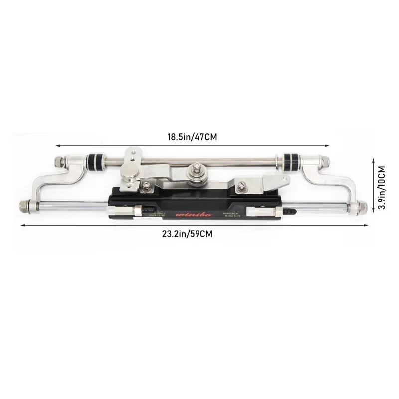 Winibo 300HP Hydraulic Steering System For Outboard With Helm Pump Cylinder And Tubes