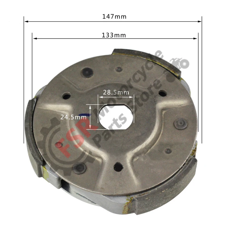 Motorcycle clutch suitable for Chunfeng CF250T-3 V5 rear pulley clutch V3 centrifugal block