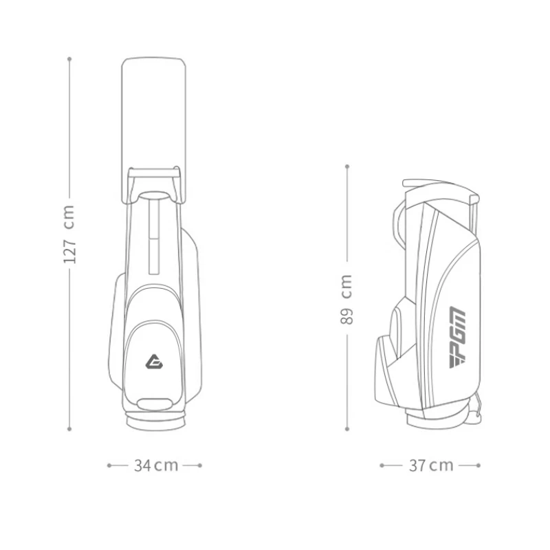 PGM Golf Men's Bracket Bag Stable Bracket Ultra-Light Portable Golf Bag QB092