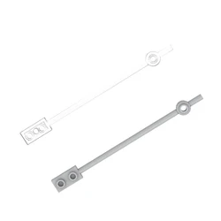 Plate 1x2 W Shaft 12M Bricks MOC Transparent/Gray 42445 99784 Building Blocks Toys Architecture DIY Parts Compatible With LEGO
