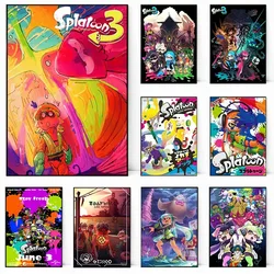 Classic Game Splatoon 3 Poster Anime Painting Art Canvas Printing Wall Home Living Room Internet Bar Decoration Hanging Painting